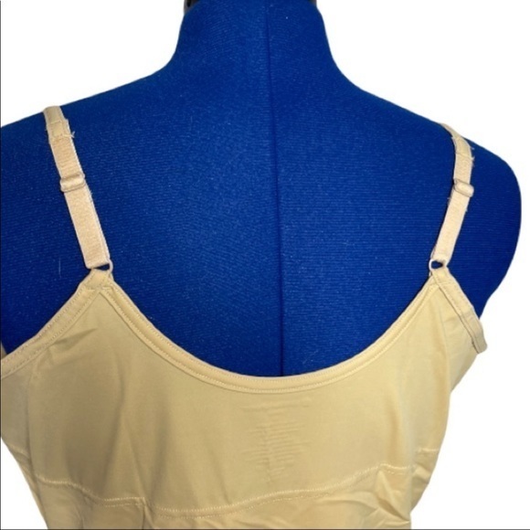 New Comfort Choice 1X/22/24 nude stretch adjustable strap shapewear dress - Picture 6 of 10